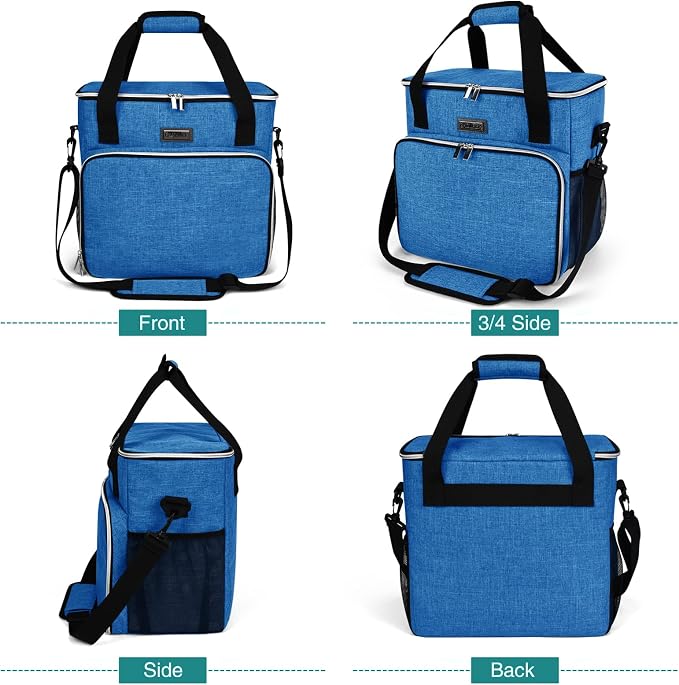 BAGLHER Dog Travel Bag, Pet Travel Bag (ALL Pet Travel Supplies), With 2 Pet Food Containers and 2 Collapsible Silicone Bowls; Essential Kits for Pet Travel Blue - Image 2