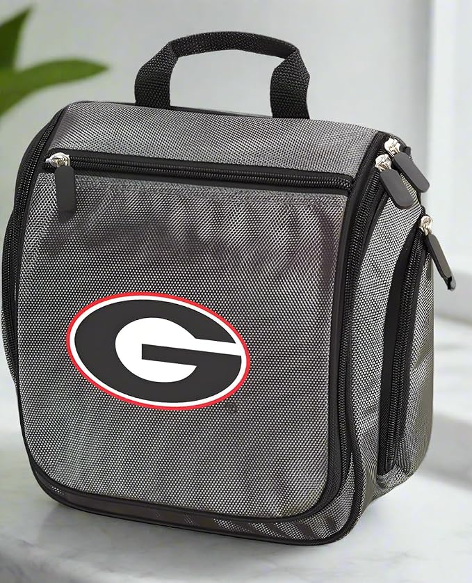 Broad Bay University of Georgia Toiletry Bags Or Hanging Georgia Bulldogs Travel Shaving Kits for Men (Gray) - Image 6