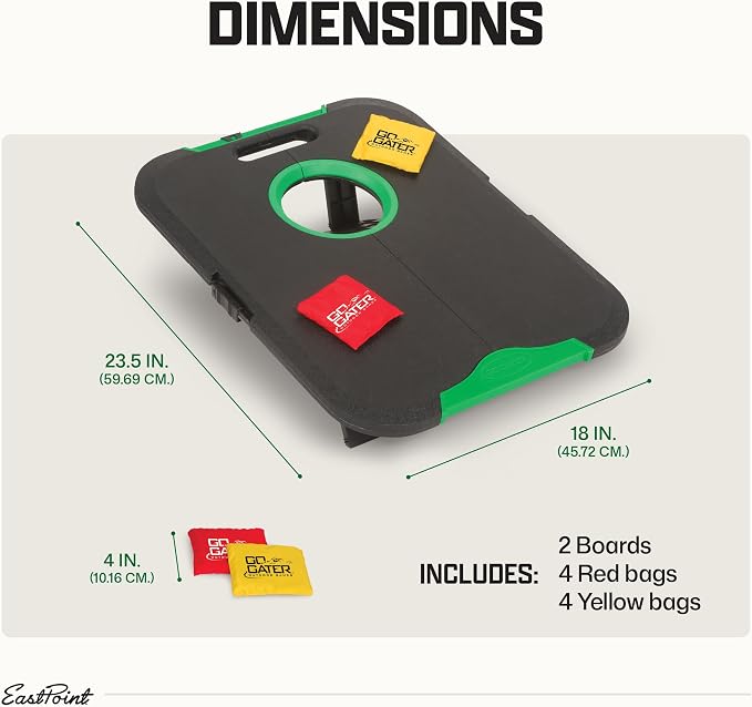 EastPoint Sports Go! Gater Cornhole – Light-Up and Travel Versions – Easy Storage & Light-Weight – Perfect for Outdoor and Indoor Play - Image 4