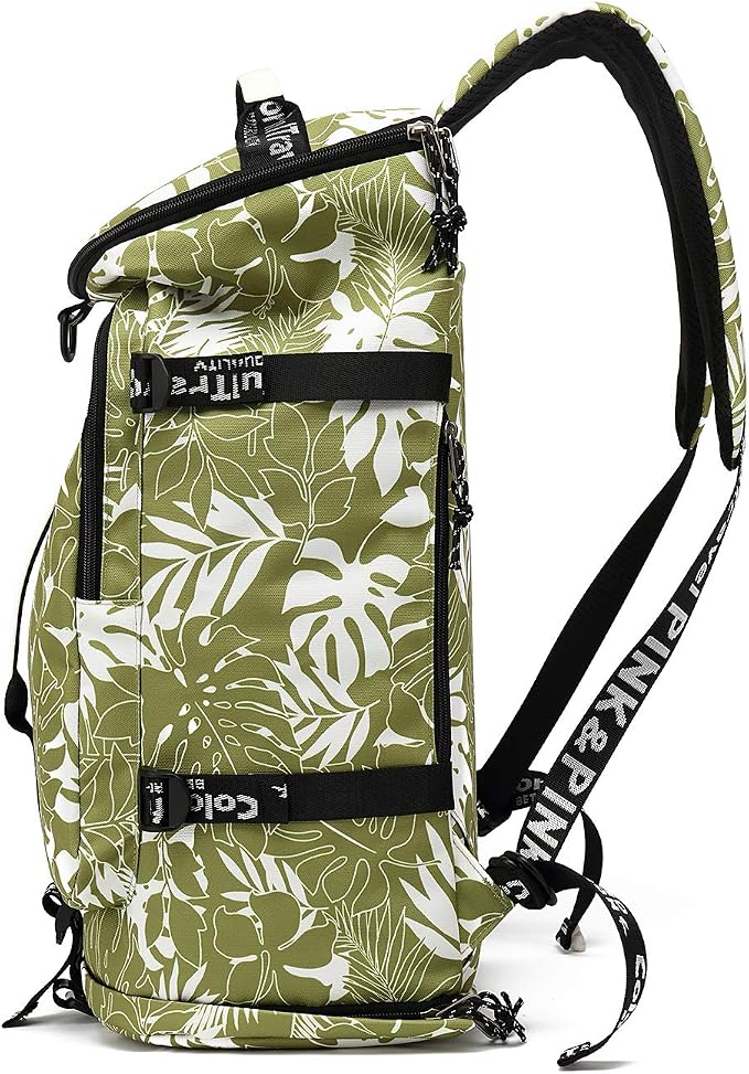 Kalesi Gym Duffle Bag Backpack 4-Way Waterproof with Shoes Compartment for travel Sport Hiking laptop (olive-green) - Image 5
