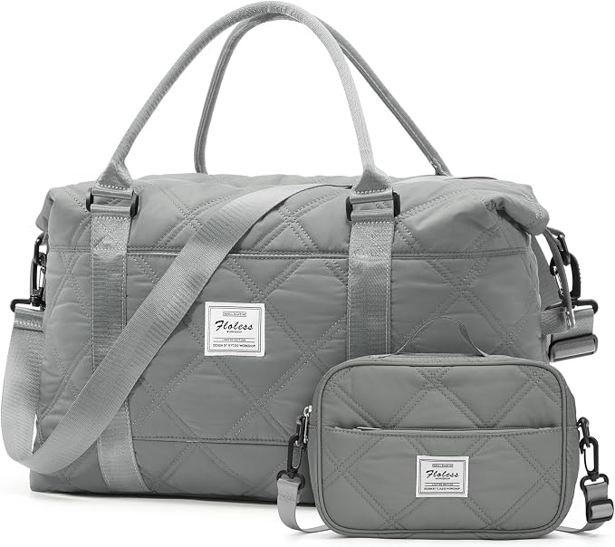 Travel Duffel Bag, Carry On Overnight Weekender Bags for Women | Travel Bag with Wet Pocket & Trolley Sleeve, For Spirit Airlines 18x14x8 Personal Item Bag - Image 7