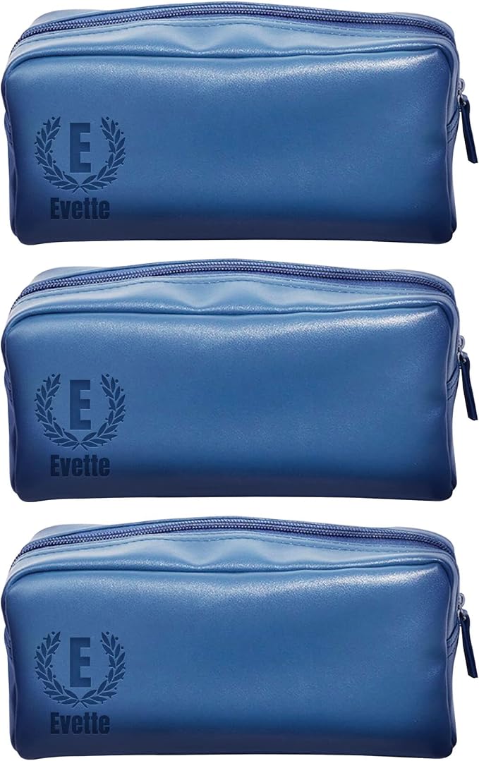 Leather Toiletry Bag for Men - Custom Toiletry Bag for Men - Personalized Toiletry Bag for Men - Custom Travel Toiletry Bag for Men, Mens Shaving Bag for Birthday, Holiday & Groomsmen Gifts (3, Blue) by Cusmiz