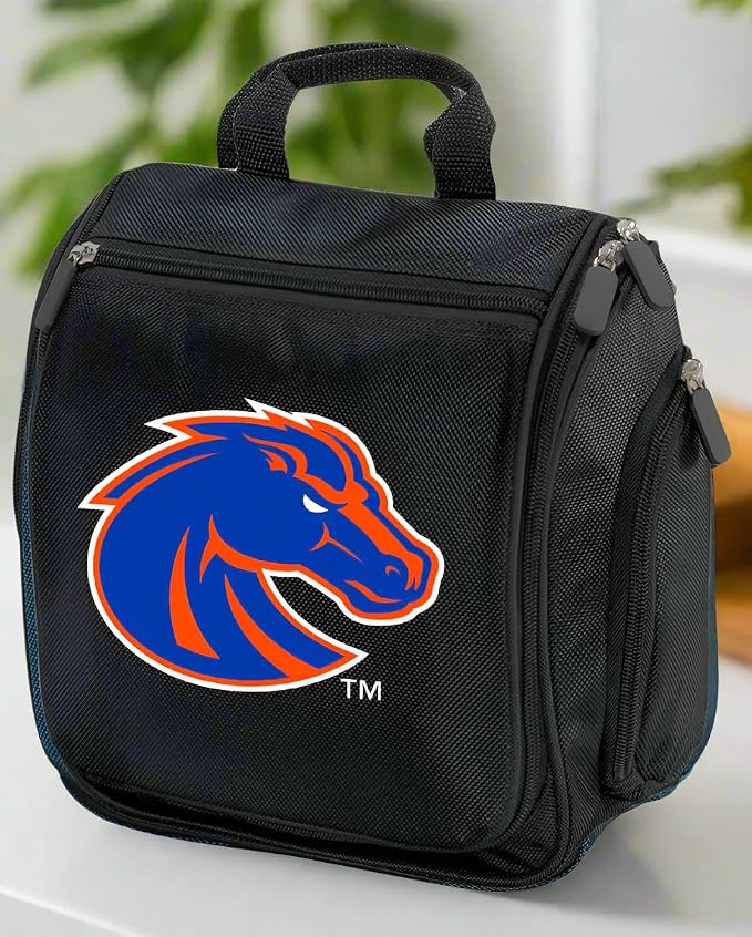 Broad Bay Boise State Toiletry Bags Or Hanging Travel Shaving Kits For Men (Multi Color - Black) - Image 3