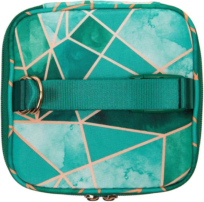 Sarah Wells Cold Gold Breastmilk Cooler with Ice Pack (Mosaic) | Fully-Lined Insulated Interior, Fits 4-6 Bottles, Zippered Lid, Great for Workdays, Travel & Pumping Days, Machine Washable - Image 5