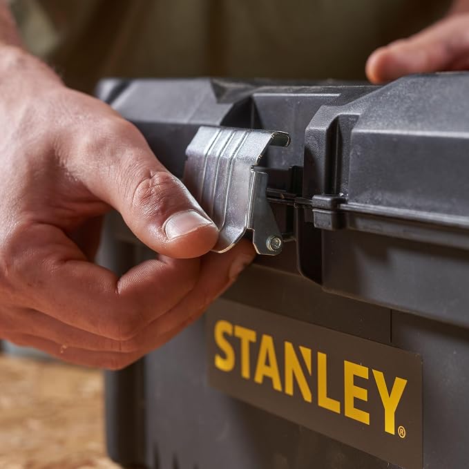 STANLEY Essential Tool Box (16in), Durable Storage Solution with Removable Tote Tray and Organisers, for Parts and Tools Storage, STST1-75518 - Image 13