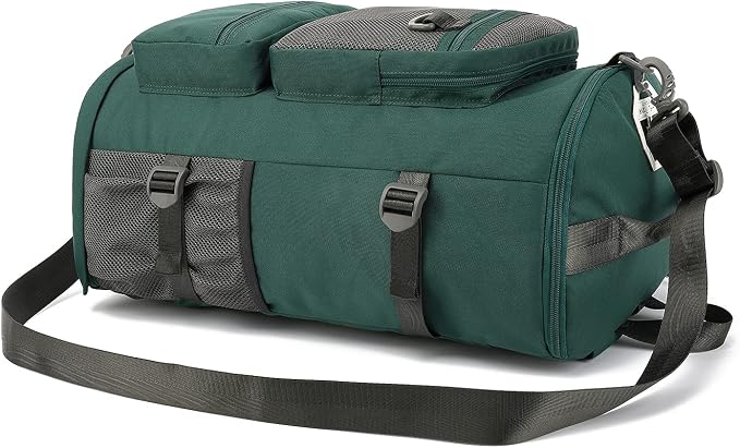 Kalesi Gym Duffle Bag Backpack 4-Way Waterproof with Shoes Compartment for travel Sport Hiking laptop (Green) - Image 7