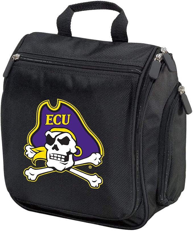 Broad Bay East Carolina University Toiletry Bags Or Hanging ECU Shaving Kits (Multi Color - Black) by BroadBayPersonalizedGifts