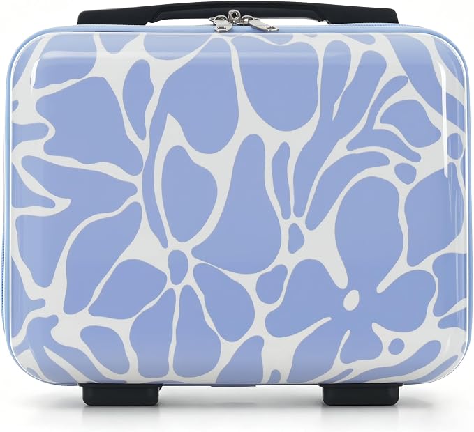 Hardside Luggage Sets, Lightweight Suitcase with Spinner Wheels, Blue Patterns - Image 7
