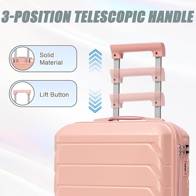 Hardshell Luggage, Lightweight Durable ABS Suitcase, 20/14 Inch Luggage - Image 2