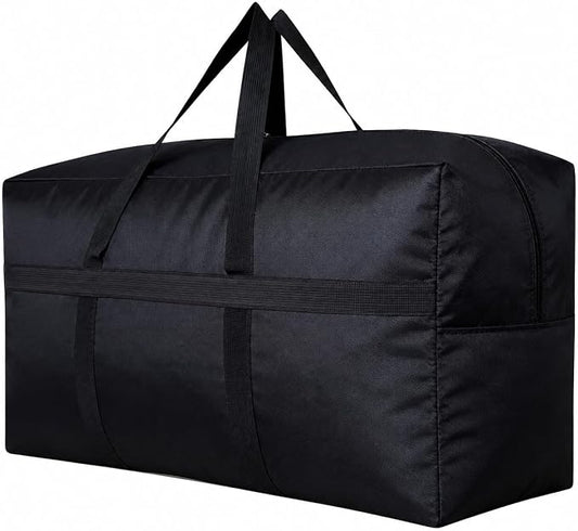 YiKitHom Extra Large Storage Duffle Bag for Travel, Black Big Traveling Duffle Bag by YiKitHom