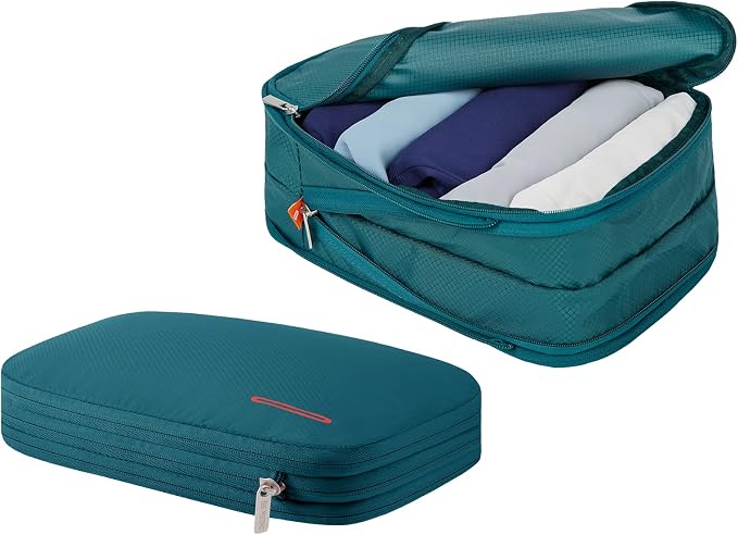 Bee Nesting BeeNesting Waterproof Compression Packing Cubes sets,Large Travel Packing organizers for Carry on Luggage,2 Sides Expandable Storage Bags by BeeNesting