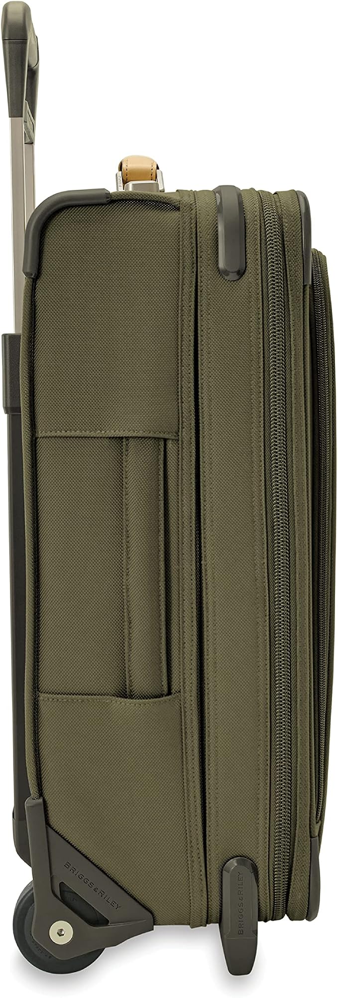 Briggs & Riley Essential 22" 2-Wheel Expandable Carry On - Luggage for Travel, Suitcases with Wheels, Softside Rolling Bag for Men & Women, Self-Repairing Zipper - Baseline Collection, Olive - Image 15
