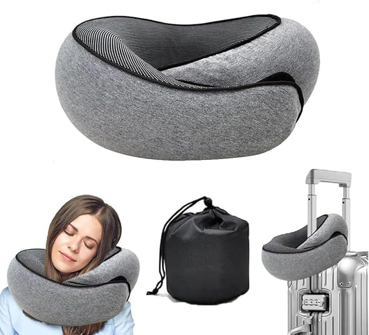 Medicane Travel Pillows for Airplanes,Neck Pillow Airplane Memory Foam Travel Pillow Neck Pillow for Traveling Suitable for Airplanes,Offices and Cars by MEDICANE