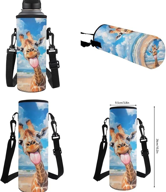 Funny Giraffe Backpack for School Girls 2nd Grade with Lunch Box Preppy Elementary Schoolbag and Lunchbox Set 4 in 1 Bookbag Lunch Bag Pencil Case Watter Bottle Carrier Back Pack Kids 6-8 - Image 7