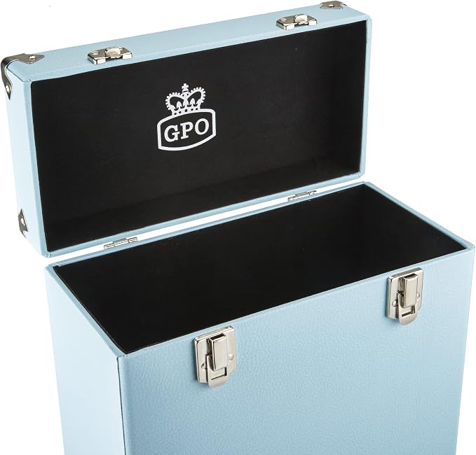 GPO Portable Retro Style Carry Case for LPs, Albums and 12Inch Vinyl Records (Holds 30 Albums) - Image 2