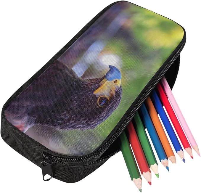 Girls Boys School Backpack with Lunch Box Pencil Case Comfy Padded Lightweight Bird Harris Hawk Backpack Set Kids Cute Bookbag Insulated Lunch Bag Student Large Capacity Daypack 17 Inch - Image 5