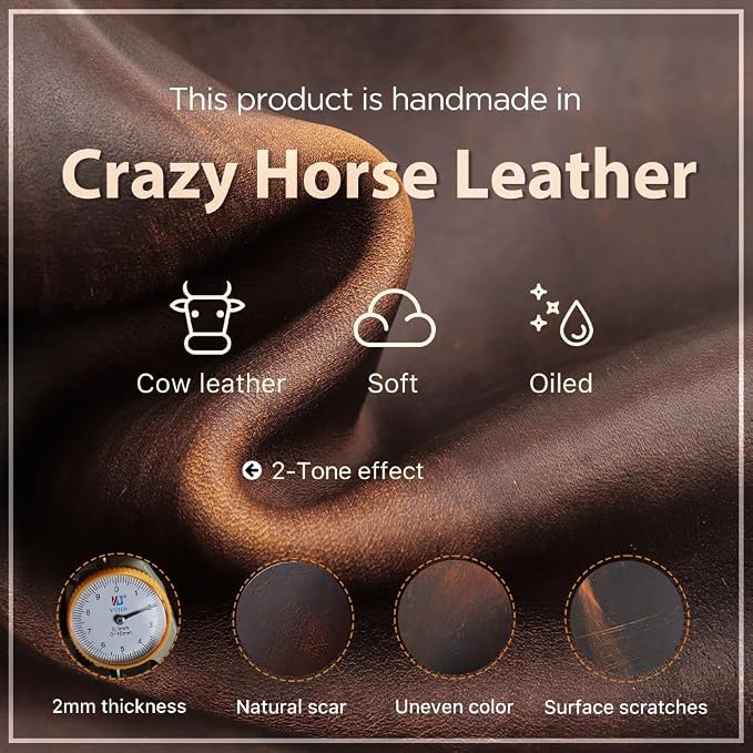 CONTACTS Full Grain Leather Manicure Set Case for Men Hairdressing and Nail Clipper Tool Organizer Travel Grooming Kit Pouch Empty Pouch by Handmade (Case Only) - Image 7