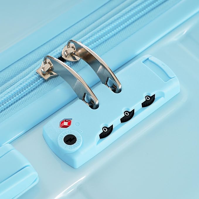 Luggage Sets, ABS Hardshell Suitcase Spinner Wheels and Lock - Image 6