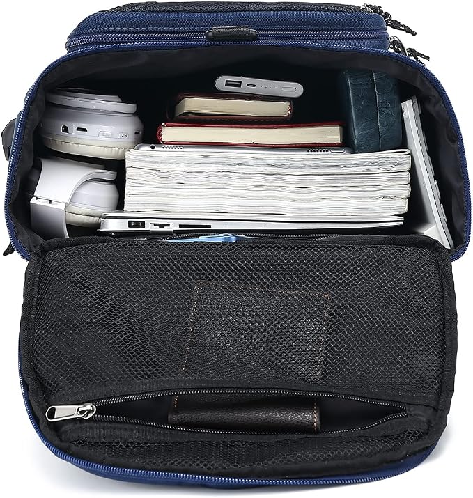 Kalesi Gym Duffle Bag Backpack 4-Way Waterproof with Shoes Compartment for travel Sport Hiking laptop (dark blue) - Image 7