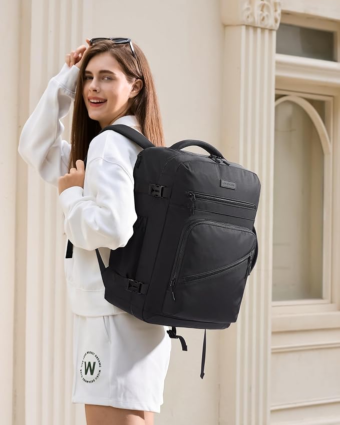 LOVEVOOK 50L Travel Backpack for Women Men, Airline Approved Carry On Luggage, Multi-Pocket TSA Personal Item Bag fits 17 Inch Laptop, Waterproof Weekender Overnight Suitcase Travel Essentials - Image 2
