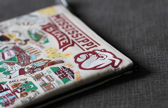 catstudio Mississippi State University Collegiate Zipper Pouch Purse | Holds Your Phone, Coins, Makeup, Dog Treats, & Tech Tools - Image 4