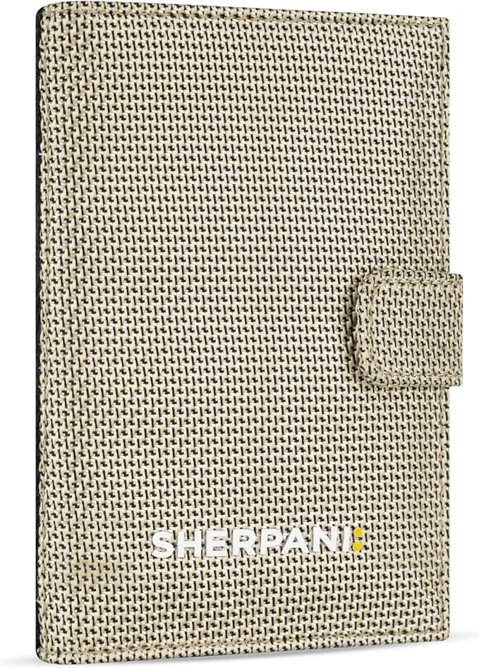 Sherpani Vienna, RFID Blocking Passport Holder, Travel Passport Cover Wallet, Travel Documents Organizer Protector, Travel Gift (Straw) - Image 5
