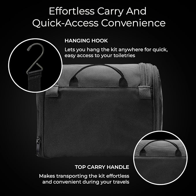Briggs & Riley Toiletry Kit - Travel Bags for Women & Men, Organizer for Vacation, Dopp Kit for Bathroom Accessories, Makeup, & Skincare - Image 4