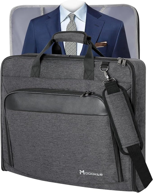 Modoker Carry On Garment Bags for Travel Hanging Clothes Suit Bag Luggage Organizer, Foldable Suit Carrier Gift for Men Women by Modoker