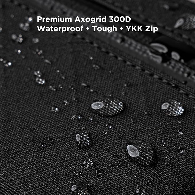 ALPAKA HUB Pouch Pro EDC Tool Pouch Black Axogrid 300D | For Electronics, Cables with YKK Zipper, Daily Use and Travel，Weatherproof UV Resistant Fabric - Image 5