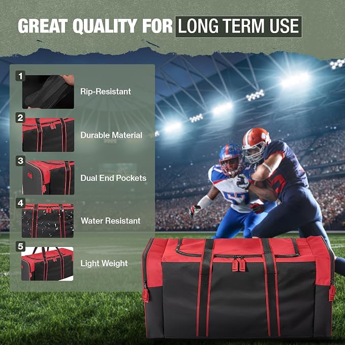 Jetstream Heavy Duty Multi Pocket Durable Sports Gym Equipment Travel Duffel Bag - Image 7