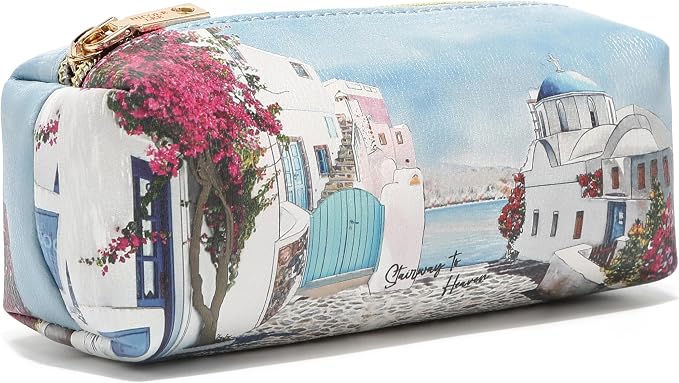 Nicole Lee Travel Handbag Crossbody Set with 3 Fashion Print Makeup Pouches, Women's Cosmetic Toiletry Organizer (Travel in Fashion) - Image 7