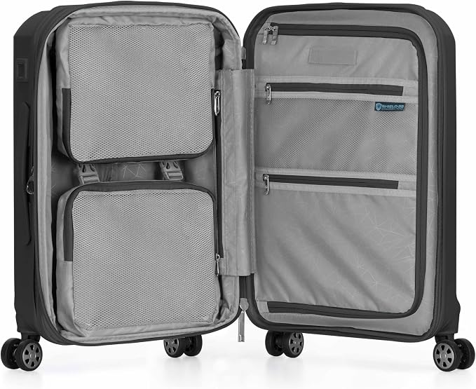 Traveler's Choice Pagosa Hardshell Expandable Luggage with Spinner Wheels, Black, 22-Inch Carry-on - Image 9