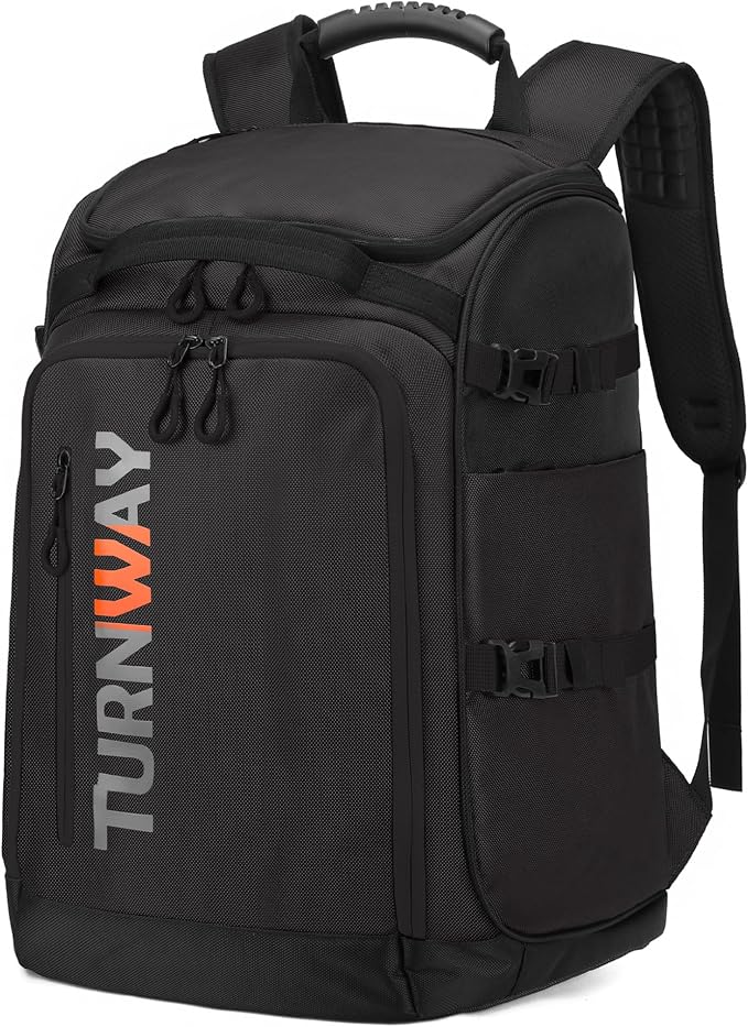 TurnWay Ski/Snowboard Boot Backpack/Ski Boot Backpack | Excellent for Store All Gear | Travel with Waterproof Exterior, Reflective Strip for Men, Women and Youth by turnway