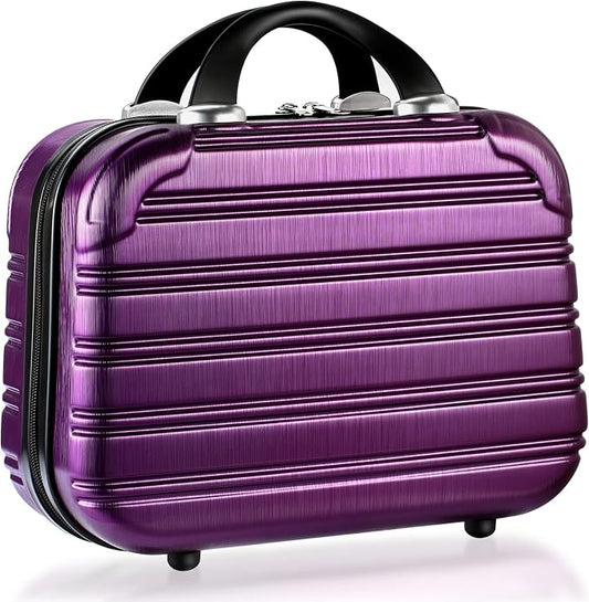 14-Inch Makeup Train Case Hardshell PC+ABS Travel Cosmetic Organizer, Makeup Storage Box for Toiletry Durable Portable Gifts for Women. by CosmeticCase