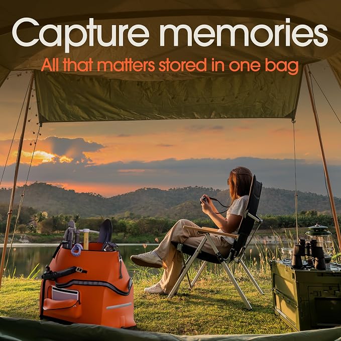 Earth Pak Waterproof Duffel Bag - Large Dry Bag, 1680D TPU, Heavy Duty, Camping & Marine Dry Bag, 8x8 Popout Pocket - Image 8
