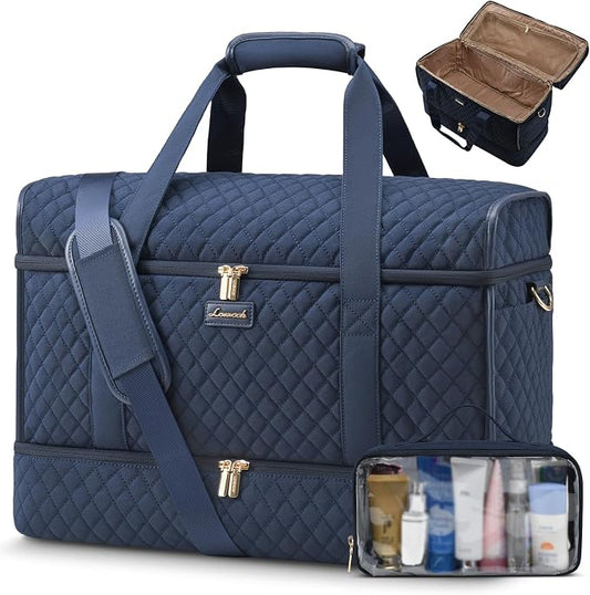 LOVEVOOK Travel Duffle Bag - Weekender & Overnight Bag with Toiletry & Wet Pocket, Carry-On Size, 3pc Set by LOVEVOOK