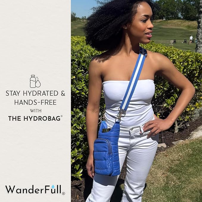 WanderFull Original HydroBag Crossbody Water Bottle Holder with Phone Pocket, Fits Water Bottles up to 32 oz - Image 2