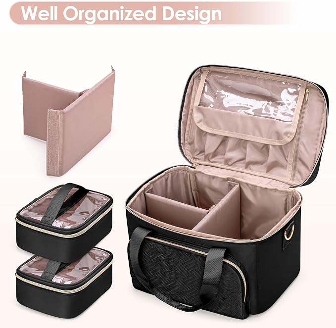 Medicine Storage Bag, Pill Bottle Organizer Bag, First Aid Bag | Travel Medicine Bag with 2 pouches, Pill Bottle Organizer Bag for Home Healthcare, Durable Medication Storage Case - Image 4