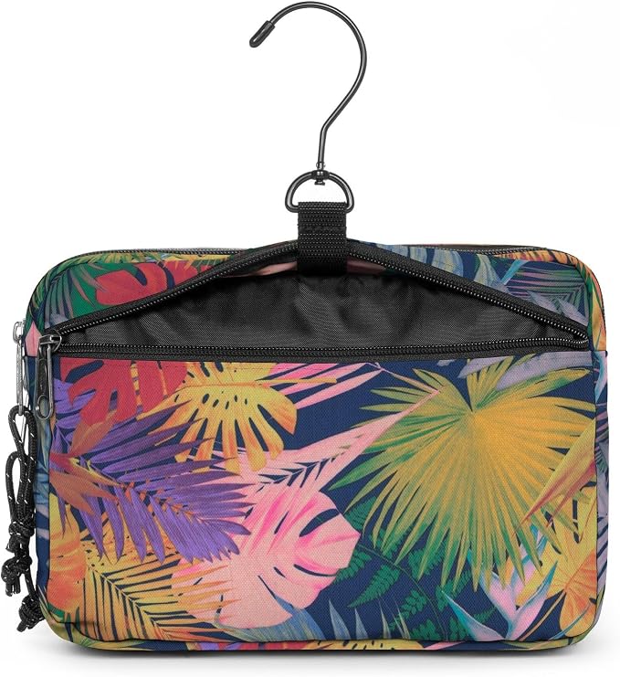 EASTPAK Mavis Cosmetic Bag - Hanging Travel Wash Bag with Two Compartments and Organiser, 4.6 L Capacity, 17.5 x 26 x 10 cm - Brize Retro Navy - Image 3