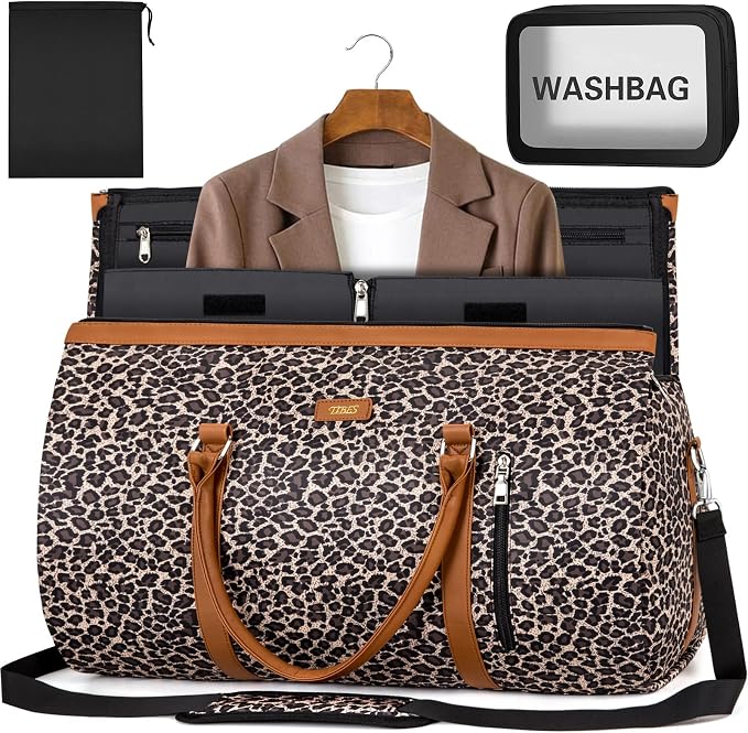 Garment Bag for Travel Convertible Carry On Garment Bag Large Travel Duffel Bags for Women 2 in 1 Hanging Suitcase Suit Travel Bags for Women & Men 3pcs Set - Image 8