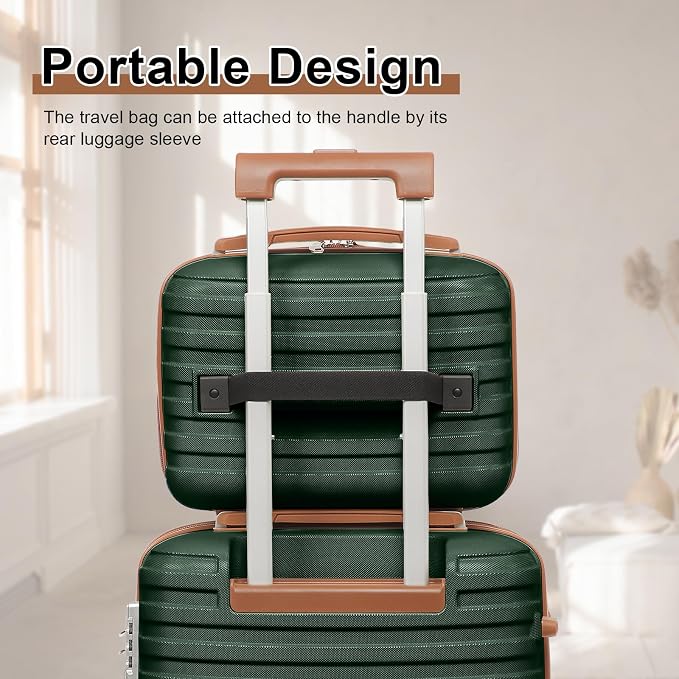 Joyway Luggage Set 7 Piece Suitcase Sets with Spinner Wheel,Hardside Expandable Travel Laggage with TSA Lock(18/20/24/28 Green) - Image 7