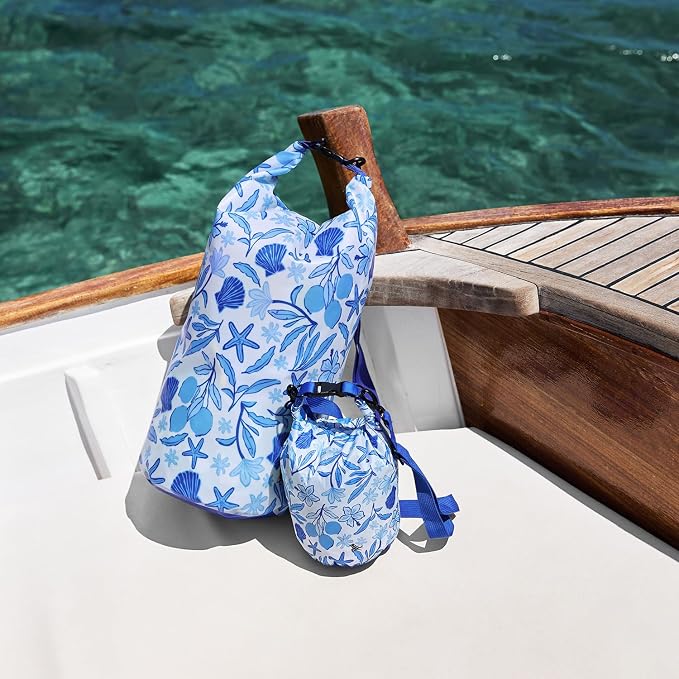Dock & Bay Medium Waterproof Dry Bag - 20L, IP66 Waterproof Bag, Lightweight - Wavy Baby - Image 9