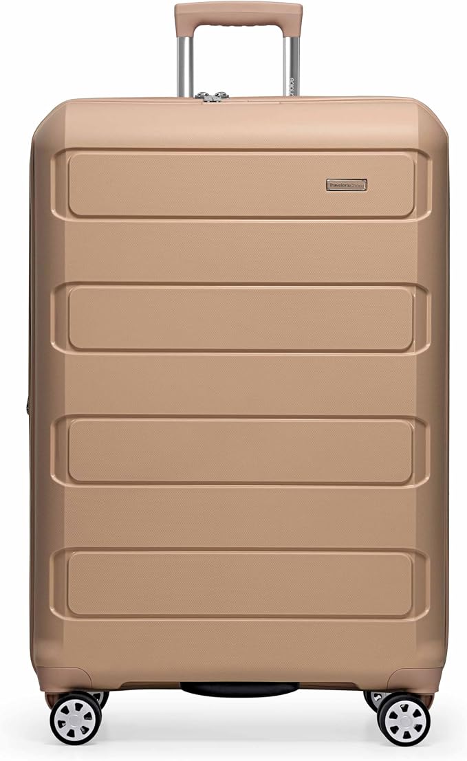 Traveler's Choice Pagosa Hardshell Expandable Luggage with Spinner Wheels, Latte Beige, 30-Inch Large - Image 2