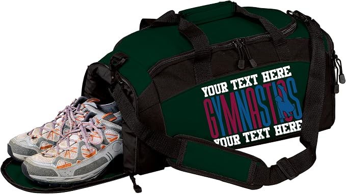 Personalized Men’s Gymnastics Duffel Bag – Custom Name & Team Colors Gym Bag for Boys Gymnast – Athlete Gear Bag for Practice, Meets & Travel by all+about+me+company