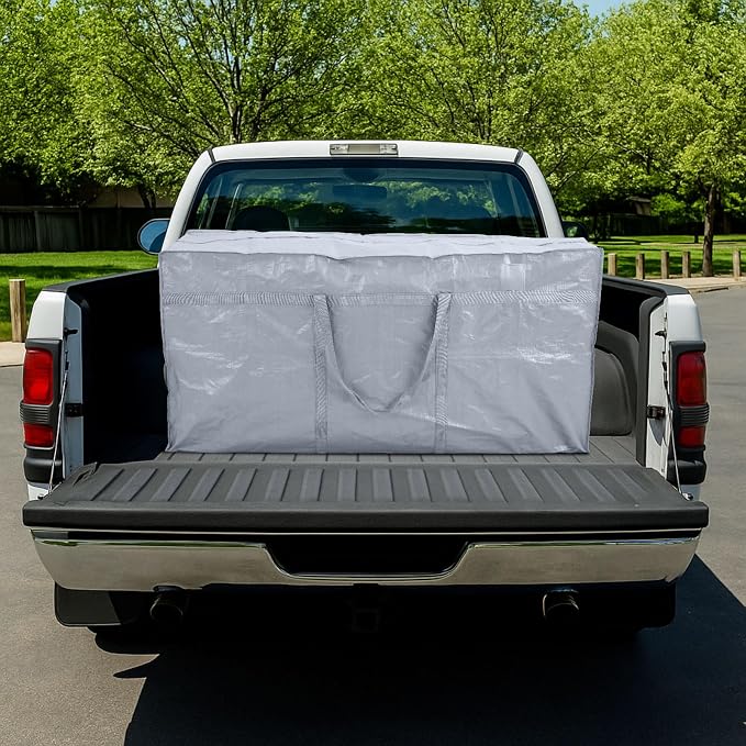 Windyun 4 Pack 69 Gallon Extra Large Moving Bags XXL Heavy Duty Storage Bag with Strong Zipper Handle Jumbo Big Tote Box Foldable for College Dorm Travel Clothes Duffle Blanket Pillow(Silver) - Image 7