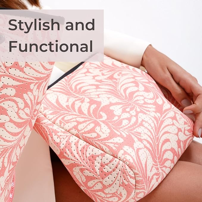 POPUPS Large Makeup Bag with Zipper - Waterproof Neoprene Cosmetic Bag 7.7 x 10.75 x 5 inches - Image 7