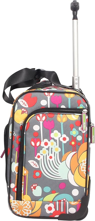 Lily Bloom Designer 15 Inch Carry On - Weekender Overnight Business Travel Luggage - Lightweight 2- Rolling Wheels Suitcase - Under Seat Rolling Bag for Women (Bliss) - Image 2