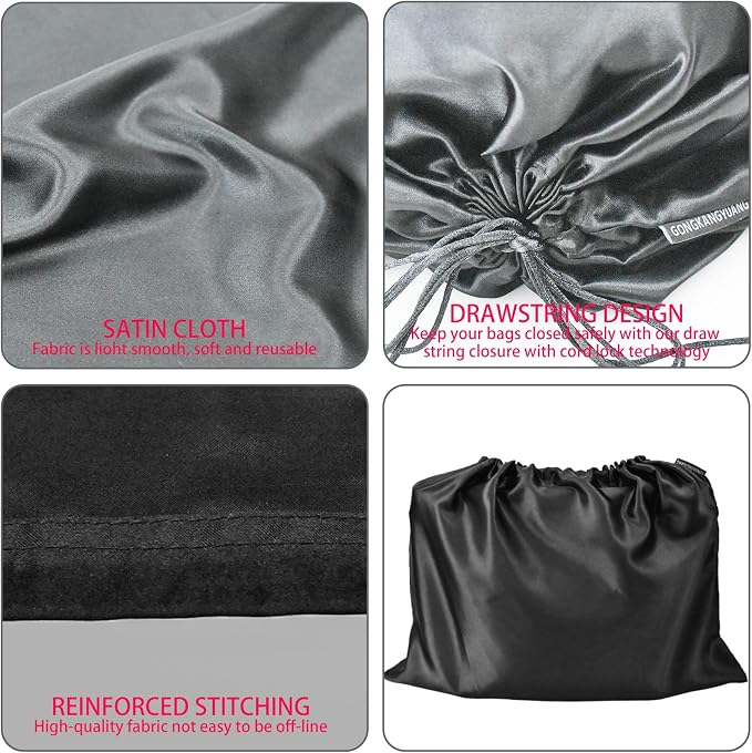 GONGKANGYUAN 30 Pack Dust Bags for Handbags Travel Storage Pouch, Silk Handbag Dust Cover Bags for Purses Pocketbooks Shoes Boots - Image 4