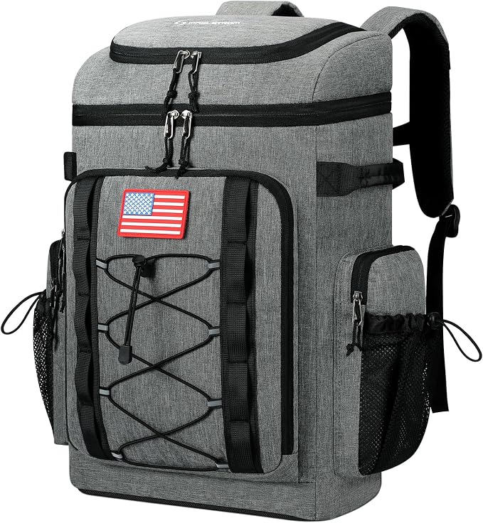 Maelstrom 35/50 Can Insulated Backpack Cooler, Leakproof Soft Lunch Ice Bag | Keeps Food Cold For 16h, Peva Liner, Durable Nylon, Ergonomic Padding. Perfect For Men, Women, Camping, Beach, Hiking, Travel by Maelstrom