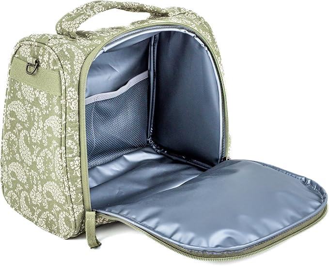 JuJuBe Insulated Bottle Bag, Breastmilk Cooler Bag Fits 3 Baby Bottles, Storage Tote for Nursing Mom, Daycare & Travel, Lunch Bag w/Handle & Shoulder Strap (Paisley Floral) - Image 5